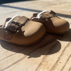 Brown Kids Shoes with Buckle